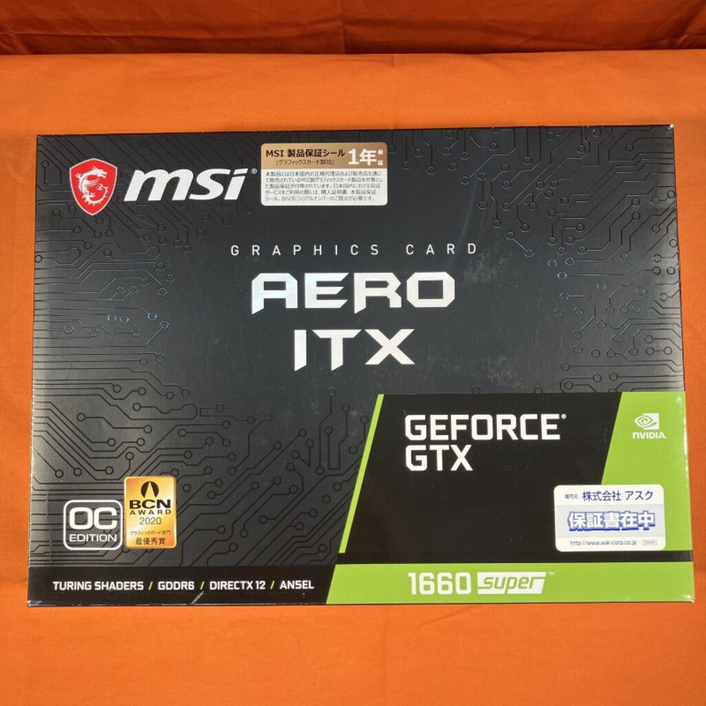 中古 MSI GeForce GTX 1660 SUPER AERO ITX OC (GTX1660 SUPER) 141207