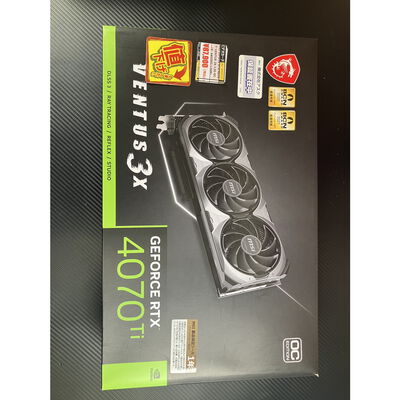 【富士青葉店】中古  MSI GeForce RTX 4070 Ti VENTUS 3X 12G OC (RTX4070Ti 12GB) 154205 