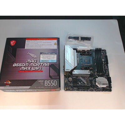 【前橋ｲﾝﾀｰｱｶﾏﾙ店】中古  MSI MAG B550M MORTAR MAX WIFI(B550 AM4 mATX DDR4) 4540001330 