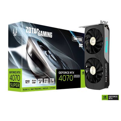 ZOTAC  ZT-D40720H-10M (ZOTAC GAMING GeForce RTX 4070 SUPER Twin Edge OC 12GB GDDR6X) 