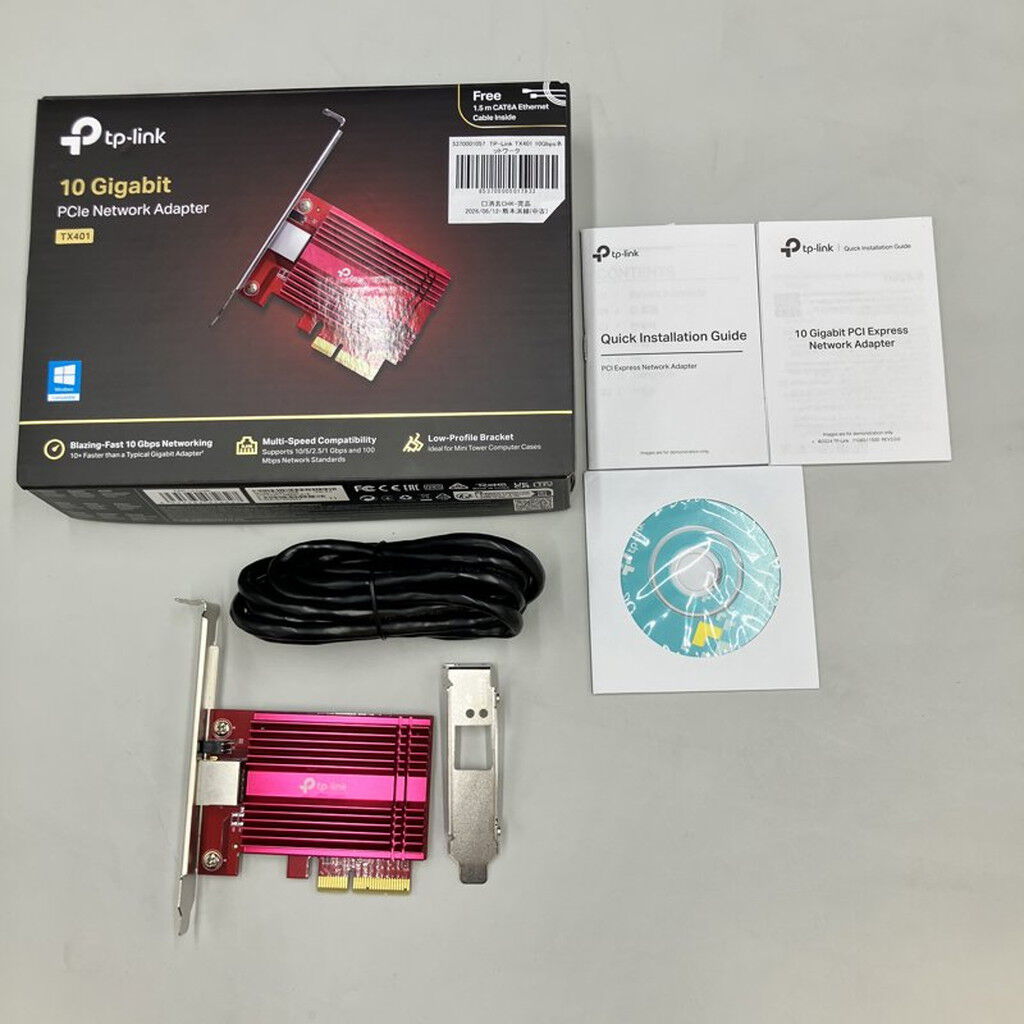 中古 TP-Link TX401 10Gbpsネットワークカード 5370001057 （370066
