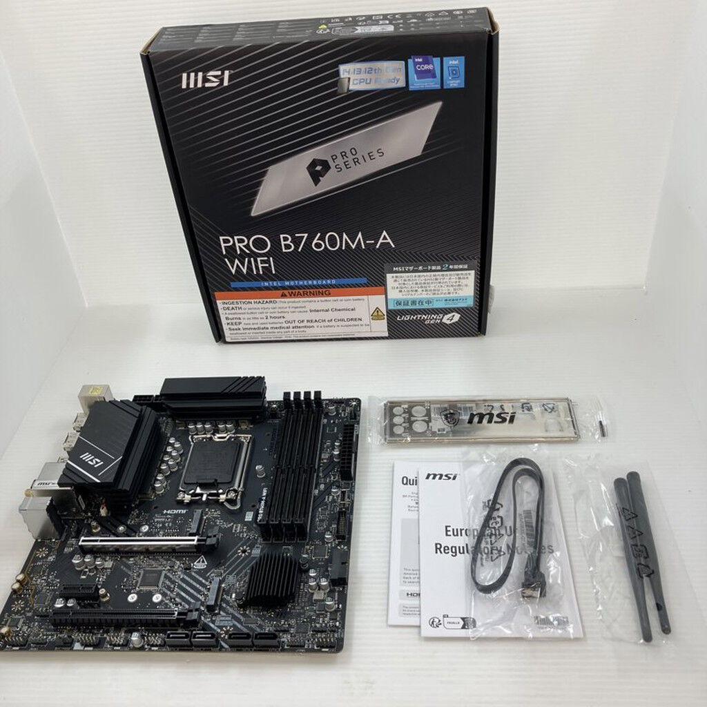 中古 MSI PRO B760M-A WIFI DDR4 (B760 1700 mATX DDR4) 3410015067