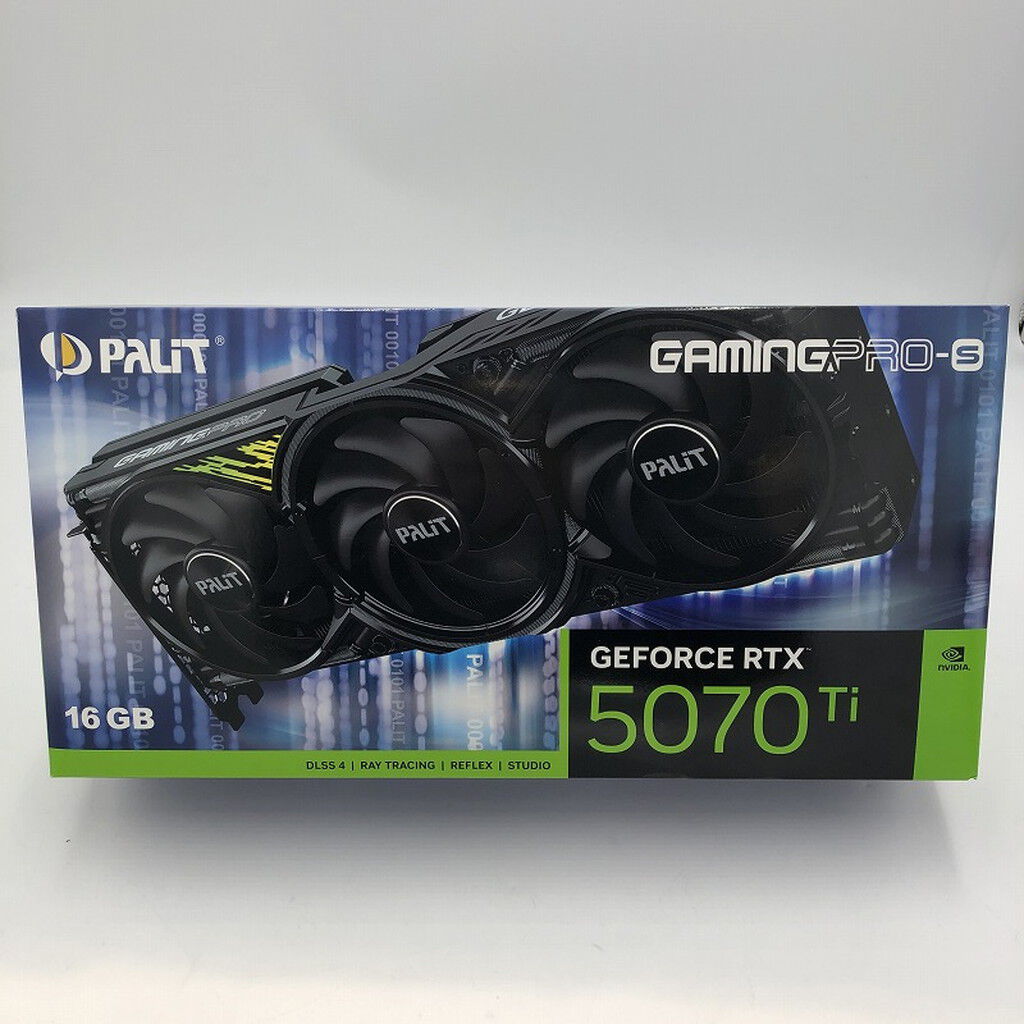 中古 Palit NE7507T019T2-GB2031A (RTX5070Ti GamingPro 16GB) 176552