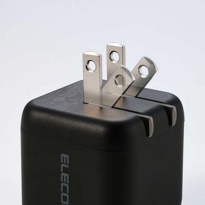エレコム  ACDC-PD12565BK (USB Power Delivery 65W AC充電器 C-Cケーブル付属/1.5ｍ) 