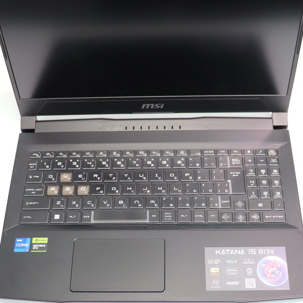 中古 MSI Katana 15 B13VGK-1503JP(i7-13620H/32GB/SSD1TB/RTX4070