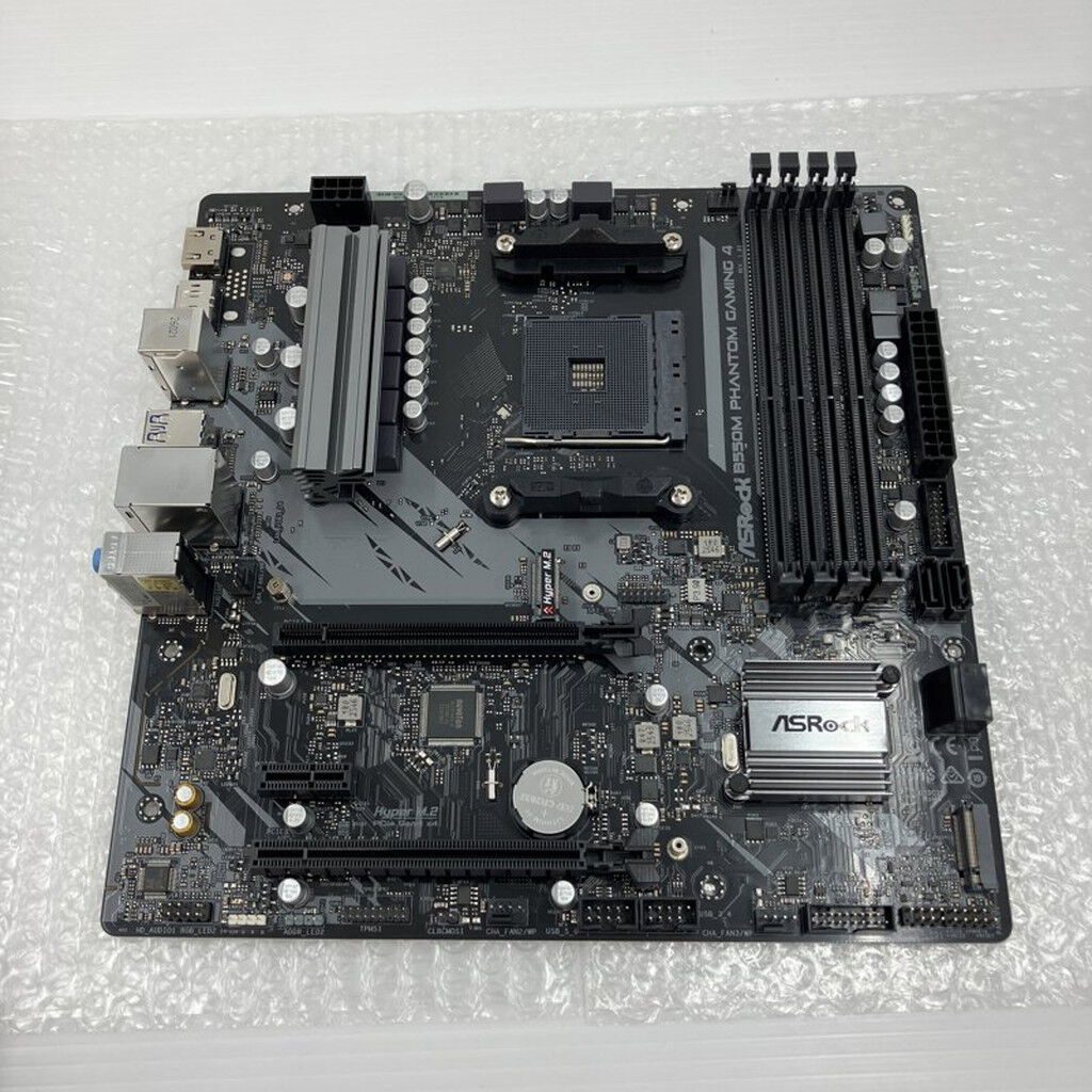 中古 ASRock B550M Phantom Gaming 4 (B550 AM4 mATX DDR4 3280020147