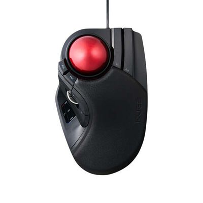 エレコム  M-HT1URBK (有線 トラックボール 人差し指・中指操作タイプ HUGE) 