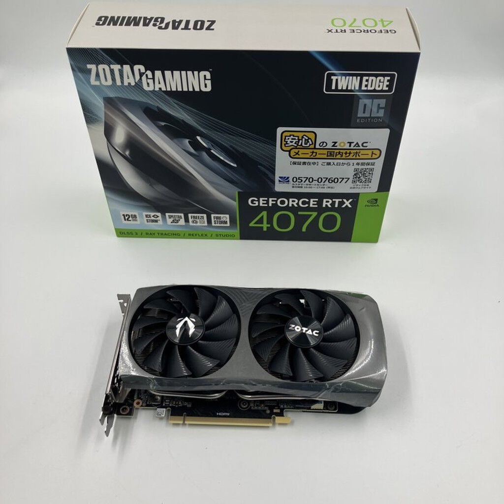 中古 ZOTAC ZT-D40700H-10M (RTX4070 12GB) 157125 （344114