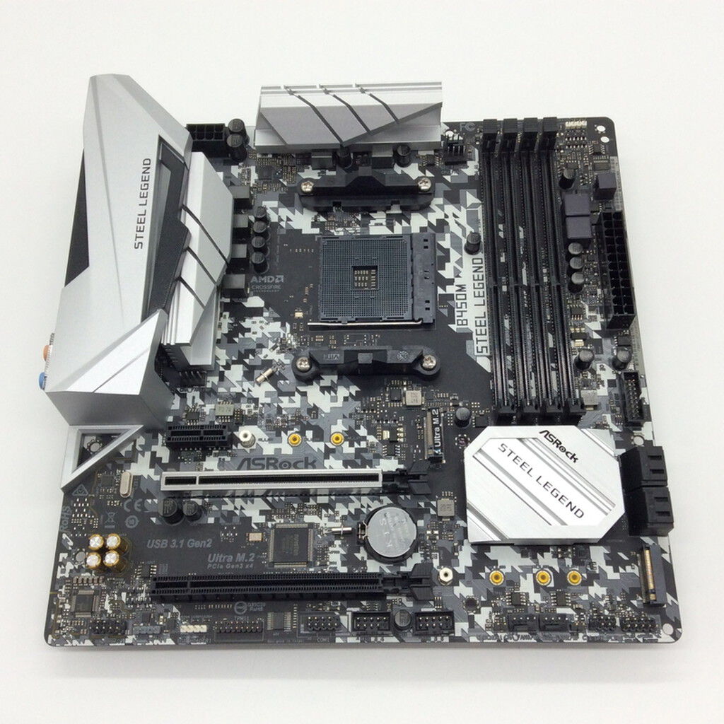 中古 ASRock B450M STEEL LEGEND (B450 AM4 mATX DDR4) 1300007955