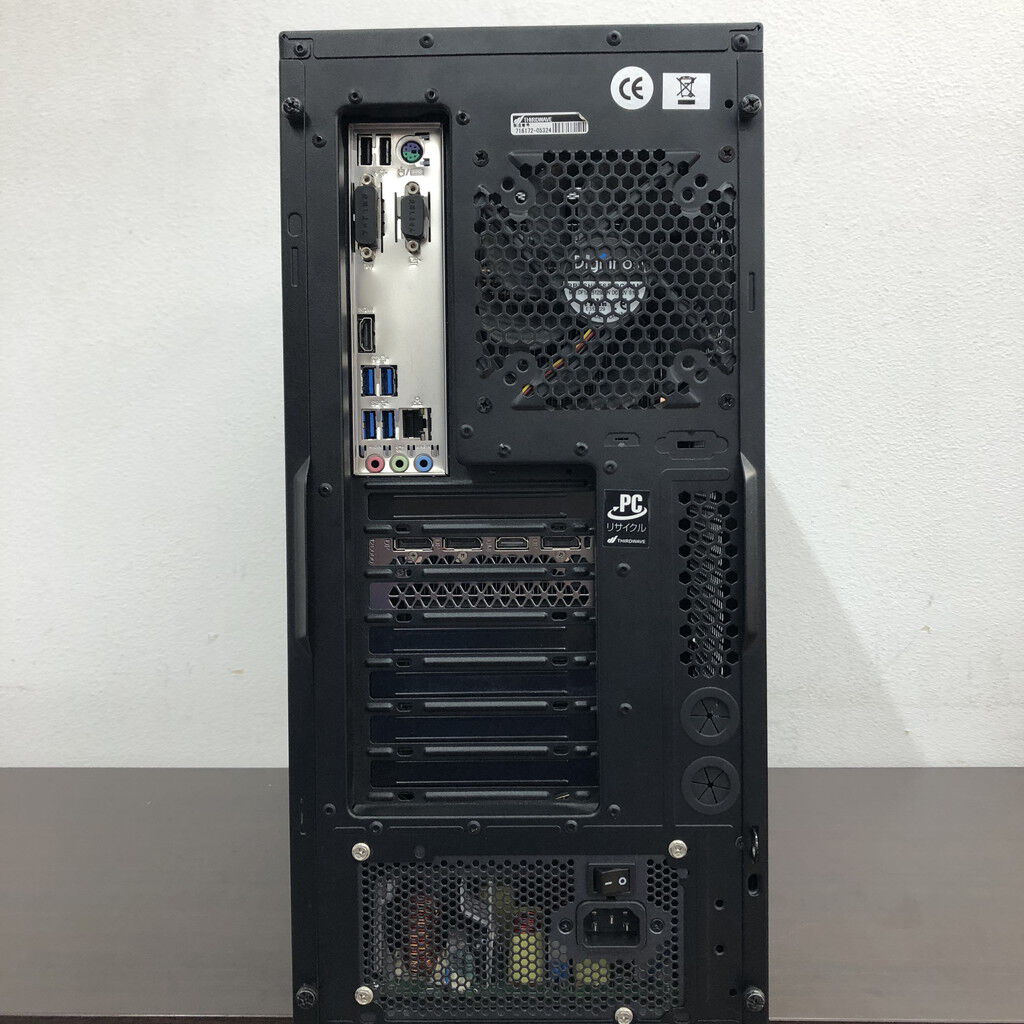 THIRDWAVE i7-2600 12GB 新品SSD＋1TB グラボ W10 中古 THIRDWAVE GALLERIA XT(i7 8700/8GB/SSD500GB/HDD1TB/DVD