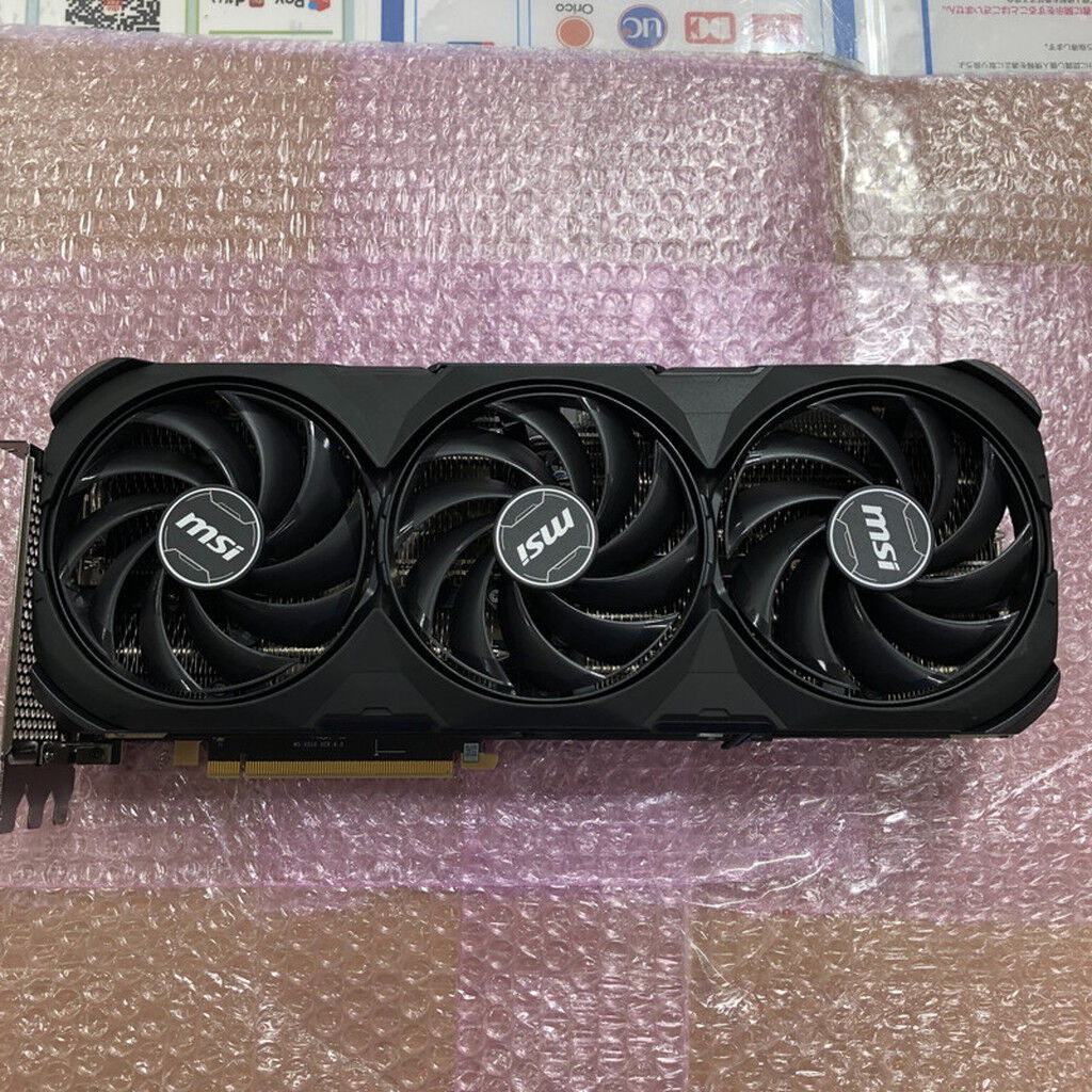中古 MSI GeForce RTX 4070 SUPER 16G VENTUS 3X BLACK OC (RTX4070Ti