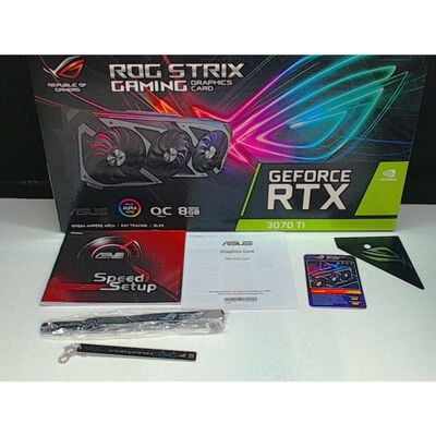 【前橋ｲﾝﾀｰｱｶﾏﾙ店】中古  ASUS ROG-STRIX-RTX3070TI-O8G-GAMING (RTX3070Ti 8GB) 4540001504 