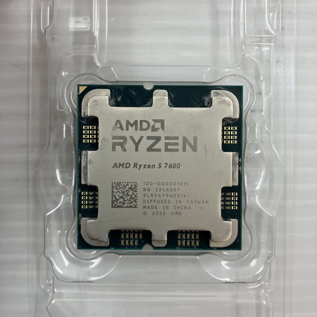 中古 AMD Ryzen 5 7600 (AM5/3.8GHz/38M/C6/T12/65W) 154484 （379639