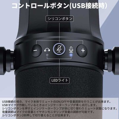 上海問屋  XLR･USB両対応ダイナミックマイクロフォン DN-916235 [donya_audio] 