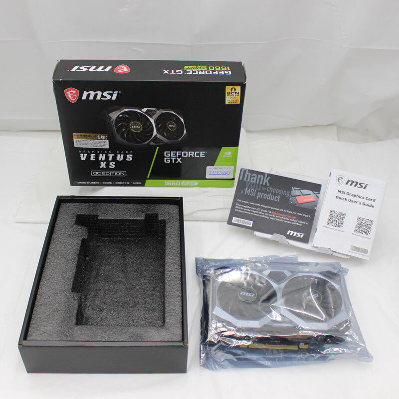 GTX1660 SUPER MSI Ventus XS OC 箱あり 動作確認済 MSI GeForce GTX 1660 SUPER VENTUS XS OC