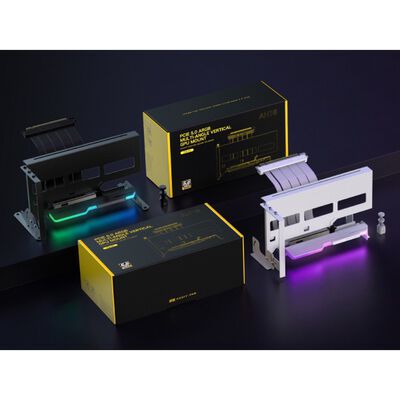 EZDIY  AH18 PCIe 5.0 ARGB Multi-Angle Vertical GPU Mount Black YIHPI349 (PCIe 5.0 ARGB マルチアングル縦型GPUマウント ブラック) 