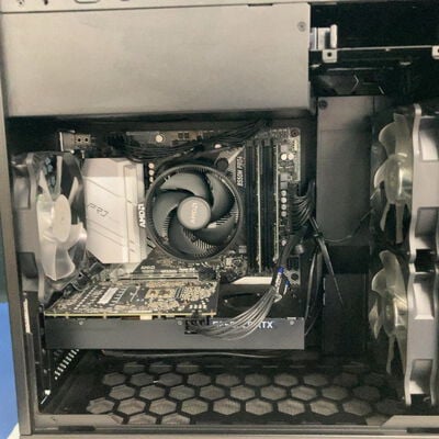 【前橋ｲﾝﾀｰｱｶﾏﾙ店】中古  G-tune デスクトップPC(Ryzen 5 5500/16GB/SSD500GB/RTX3060Ti/W11H) 4540002594 