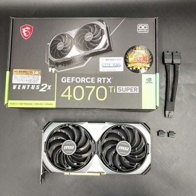【熊本浜線店】中古  MSI GeForce RTX 4070 Ti SUPER 16G VENTUS 2X OC(RTX4070Ti SUPER 16GB) 5370000819 