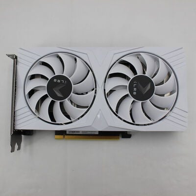 【通販センター】中古  PNY GeForce RTX 4060 8GB XLR8 Gaming VETRO OC DUAL FAN WHITE EDITION VCG40608DFWXPB1-O（RTX4060 8GB） 3480040237 
