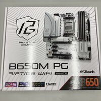 中古  ASRock B650M PG Riptide WiFi White(B650 AM5 mATX) 168307 