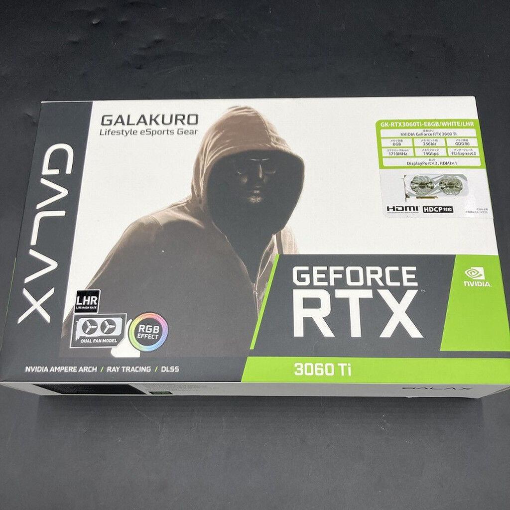 中古 玄人志向 GK-RTX3060Ti-E8GB/WHITE (RTX3060Ti 8GB) 144195