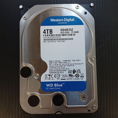 【大須店】中古  Western Digital WD40EZAZ-00SF3B0（3.5 HDD SATA 4TB） 180542 