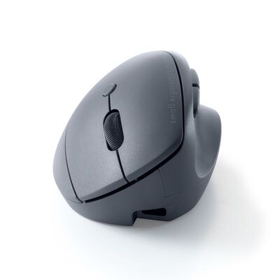 サンワサプライ  MA-EWBBS522BK 静音ワイヤレス コンボ 小型エルゴノミクスマウス（充電式・5ボタン・ブラック） 