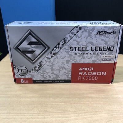 【甲府飯田店】中古  ASRock Radeon RX 7600 Steel Legend 8GB OC（RX7600 8GB） 3480038452 