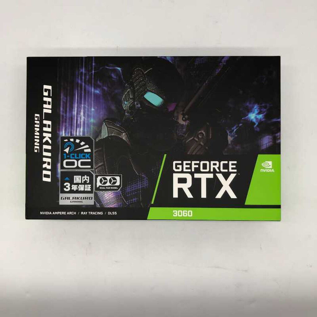 中古 玄人志向 GG-RTX3060-E12GB/OC/DF (RTX3060 12GB) 4640003030