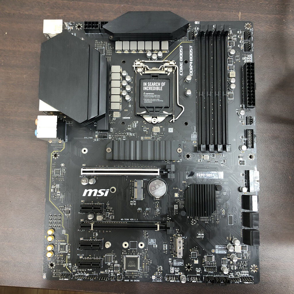 中古 MSI Z490-S01 (Z490 1200 ATX DDR4) 191712 （344189