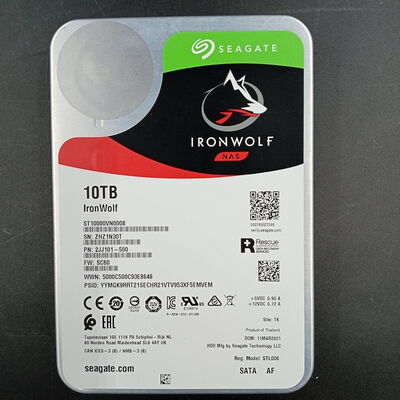 【大須店】中古  Seagate ST10000VN0008（3.5インチ HDD 10TB SATA） 3480034656 