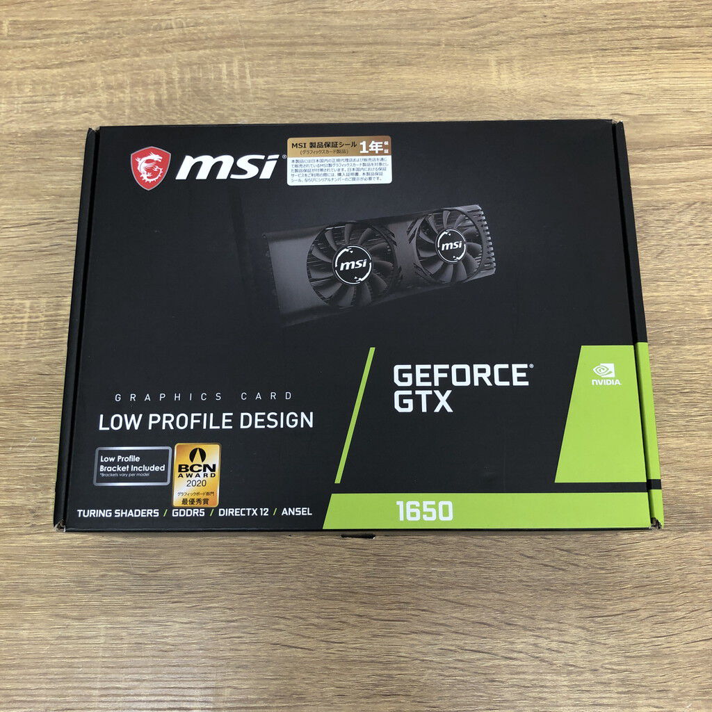 中古 MSI GeForce GTX 1650 4GT LP(4GB PCI-E) 4990001702 （404209