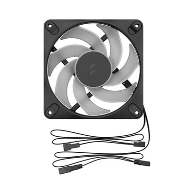 Fractal Design  Dynamic 3 - 12 Reverse RGB Black FD-F-DR3-1204  (120mm ARGB ブラック リバースファン) 