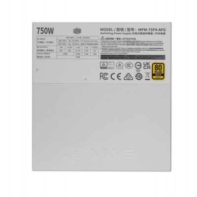 CoolerMaster  MWE Gold V4 750 FM WH W/JP cord MPM-75F4-AFG-C3W0CJP (ATX 750W ホワイト) 