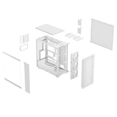 Fractal Design  Epoch XL White TG Clear Tint FD-C-EPO1X-03 (E-ATX ガラス ホワイト) 