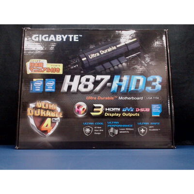 【前橋ｲﾝﾀｰｱｶﾏﾙ店】中古  GIGABYTE GA-H87-HD3 (H87 1150 ATX DDR3) 126946 