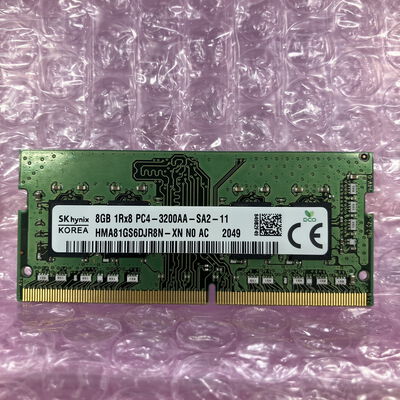 【富士青葉店】中古  SKhynix ノートPC用メモリ(PC4-25600 8GB DDR4-3200) 5070002286 