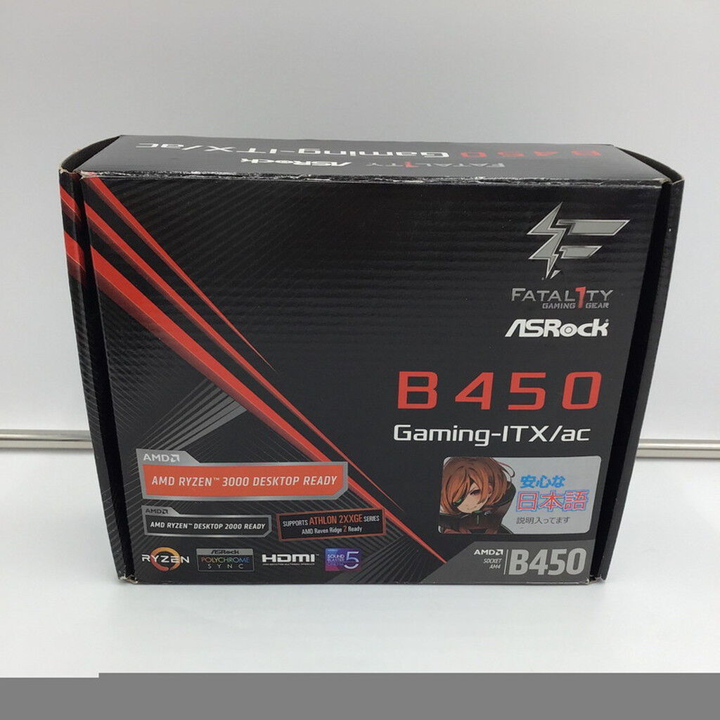 中古 ASRock Fatal1ty B450 Gaming-ITX/ac(B450 AM4 mITX) 137910