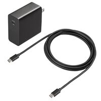 サンワサプライ  ACA-PD91BK (USB PD対応AC充電器 PD65W・Type-Cケーブル付き) 