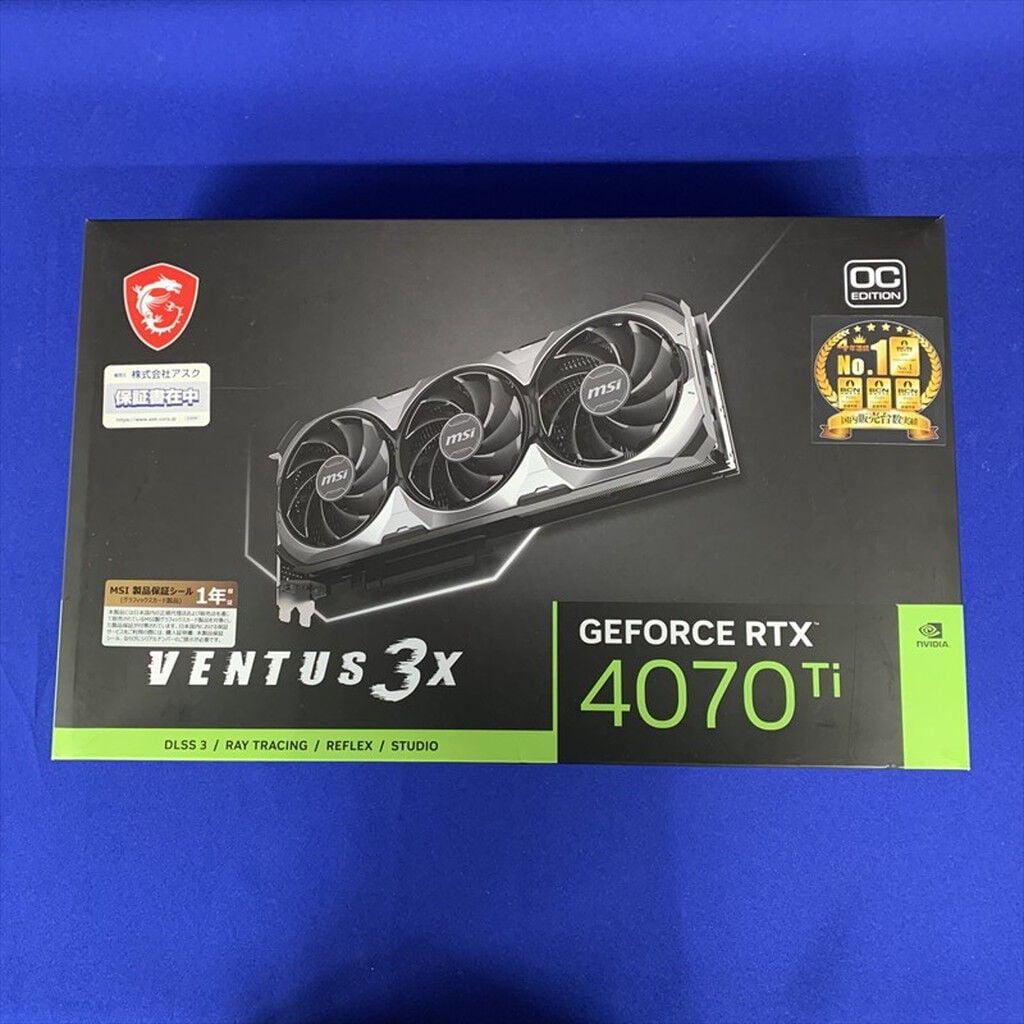 中古 MSI GeForce RTX 4070 Ti VENTUS 3X 12G OC (RTX4070Ti 12GB