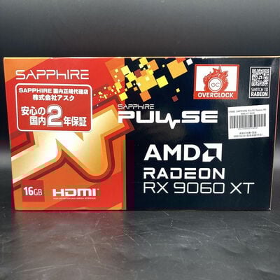 【熊本浜線店】中古  SAPPHIRE PULSE Radeon RX 9060 XT GAMING OC 16GB (RX9060XT 16G) 179905 