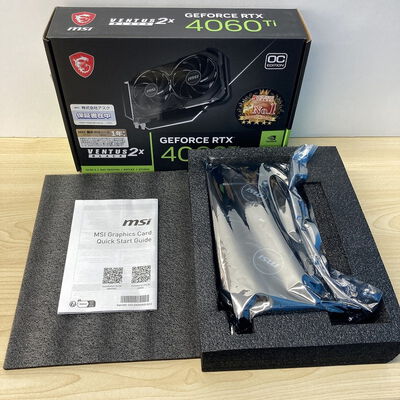 【博多店】中古  MSI RTX4060Ti VENTUS 2X BLACK 8G (RTX4060Ti 8GB) 3310005776 