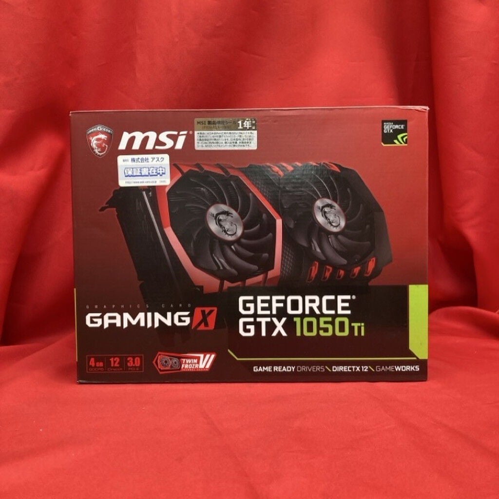 中古 MSI GTX1050Ti GAMING X 4G(GTX1050Ti 4G GDR5 OC) 133570