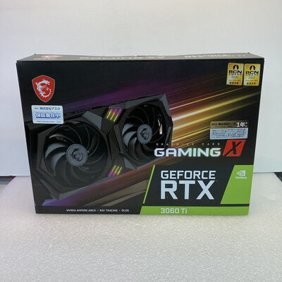 【京都店】中古  MSI GeForce RTX 3060 Ti GAMING X 8G LHR (RTX3060Ti 8GB) 3180006570 