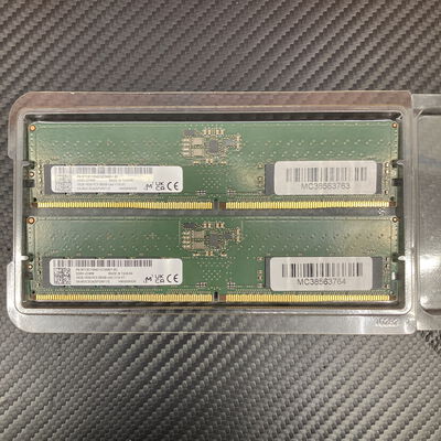 【富士青葉店】中古  16GB 2枚組(合計32GB) PC5-44800/DDR5-5600 デスクトップ用 190887 