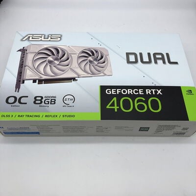 【宇都宮鶴田店】中古  ASUS DUAL-RTX4060-O8G-EVO-WHITE (RTX4060 8G) 175567 