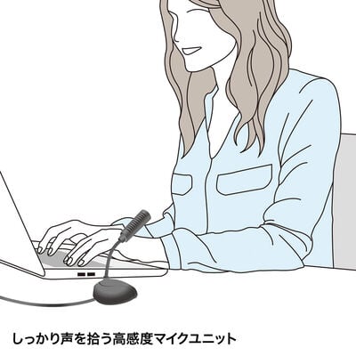 サンワサプライ  MM-MC31 (4極用高感度マイク) 