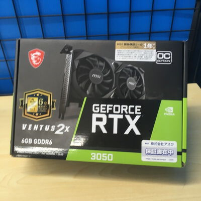 【博多店】中古  MSI GeForce RTX 3050 VENTUS 2X E 6G OC(6GB PCI-E) 3310006282 