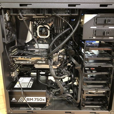 【姫路店】中古  自作パソコン(i7 9700K/32GB/SSD500GB+500GB/HDD3TB/RTX3060Ti/W10P) 4740000805 