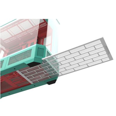 Thermaltake  View 600 TG Mint Strawberry CA-11H-00FLWN-00 (E-ATX ガラス ミントストロベリー) 